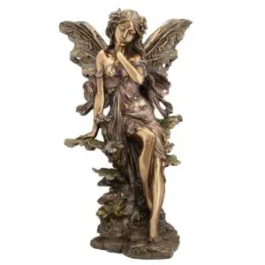 Figura decorativa de hada de resina 41,5 cm estilo clásico
