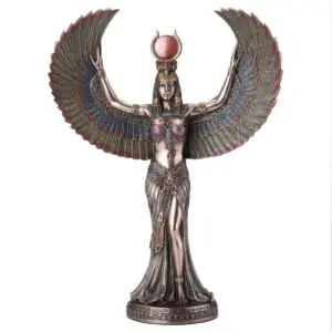 Isis diosa egipcia figura resina 34 cm