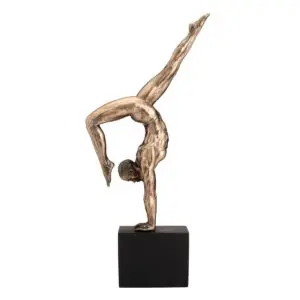 Figura de gimnasta de resina