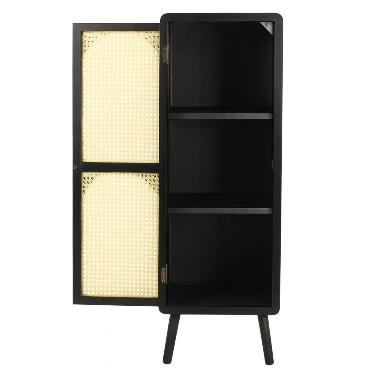 Estantería estrecha de MDF de 125 cm de alto