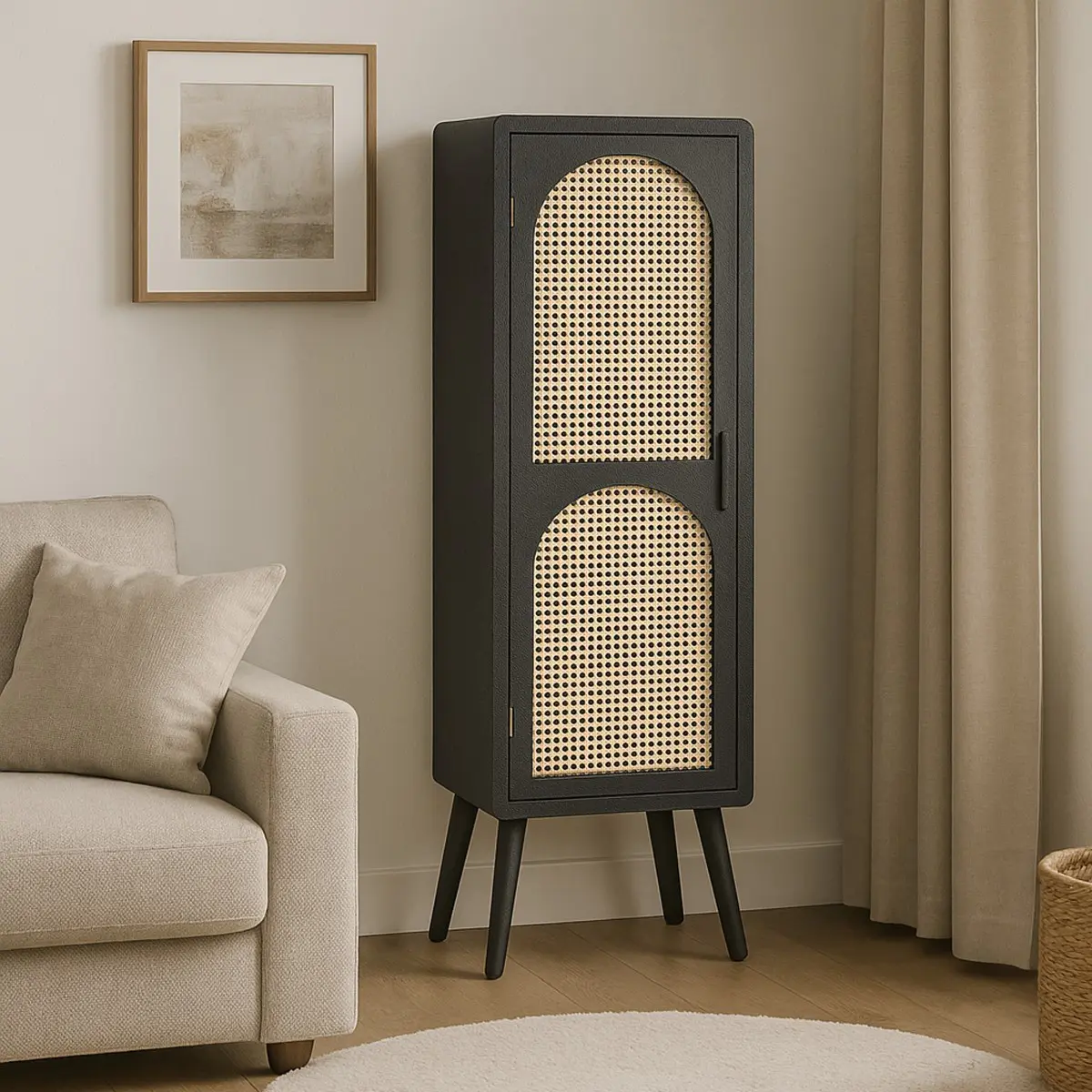Estantería bohemia de MDF con patas desmontables