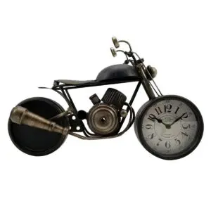 Reloj sobremesa moto metal 40 cm