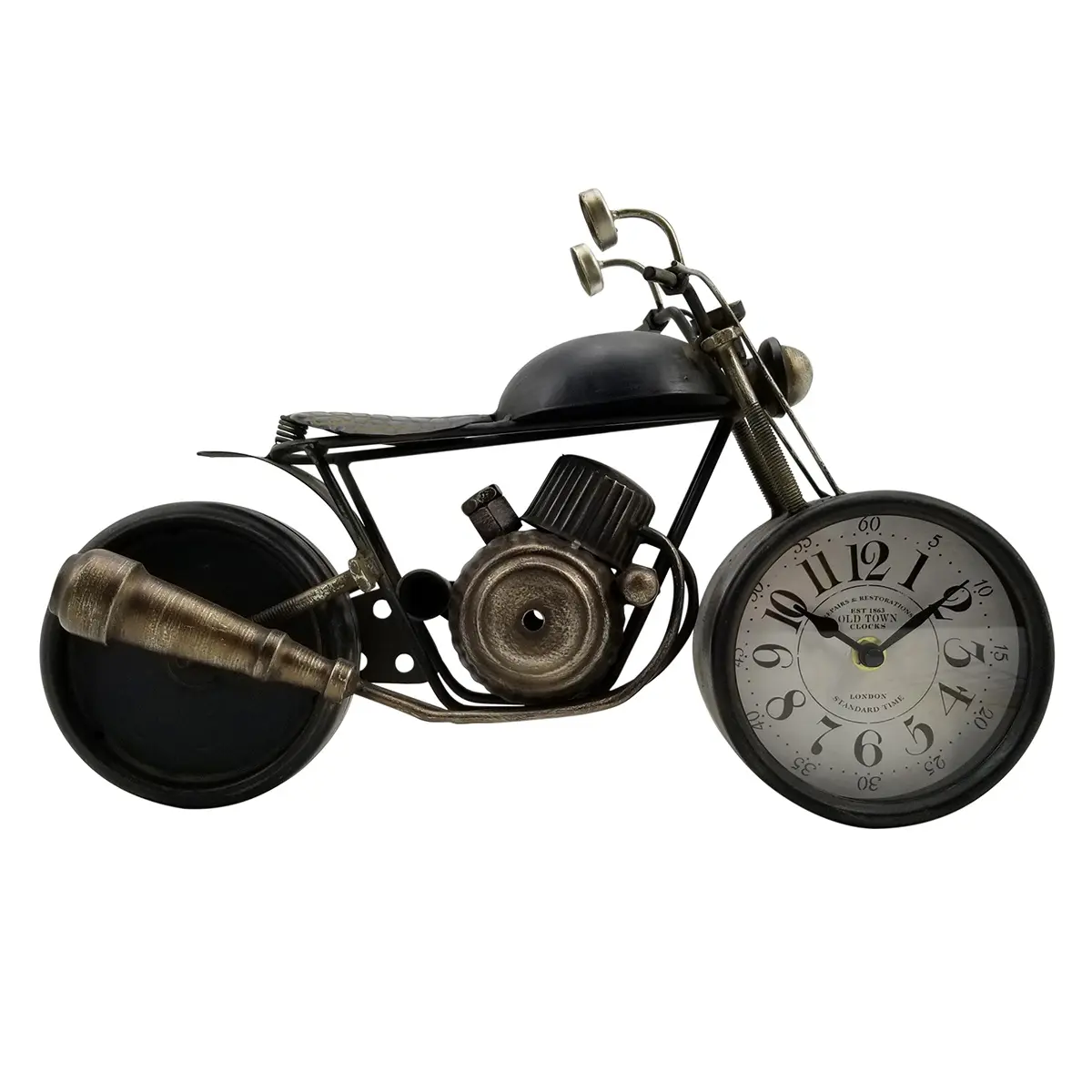 Reloj sobremesa moto metal 40 cm