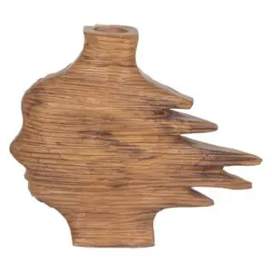Jarrón madera étnico 45 cm