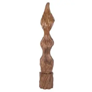 Escultura de tronco de madera 98 x 17 x 17 cm estilo bohemio