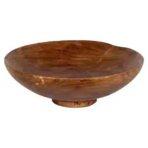 Bandeja decorativa de madera estilo étnico 35 cm