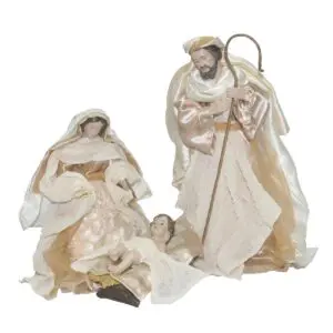 Nacimiento de 3 piezas de resina para Navidad