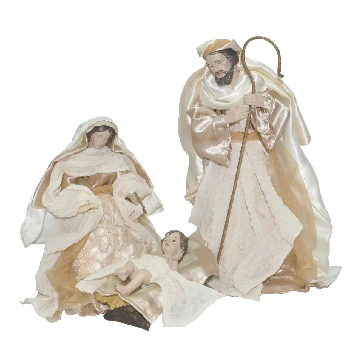 Nacimiento de 3 piezas de resina para Navidad
