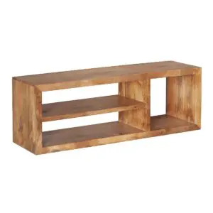 Mueble TV de madera de acacia 140 cm estilo étnico