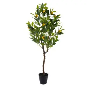 Árbol limonero decorativo de PVC 120 cm