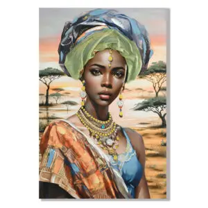 Cuadro africano de pared de 120 x 80 cm