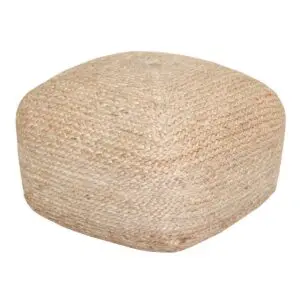 Puff redondo de yute de 40 cm