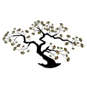 Adorno de pared de metal con diseño de árbol 61 x 100 cm