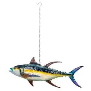 Colgante pez de metal 81 cm estilo marinero