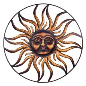 Adorno pared sol metal 91 cm