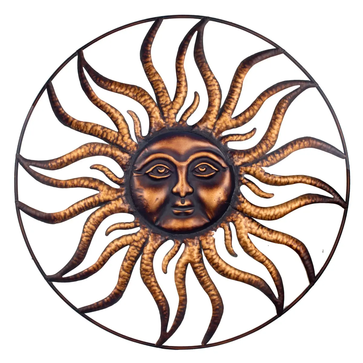 Adorno pared sol metal 91 cm