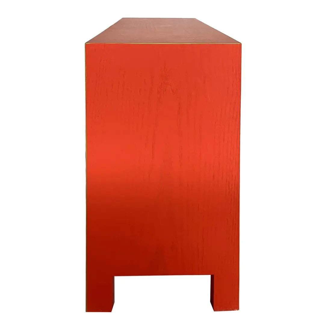 Mueble de almacenamiento de madera con 4 cajones