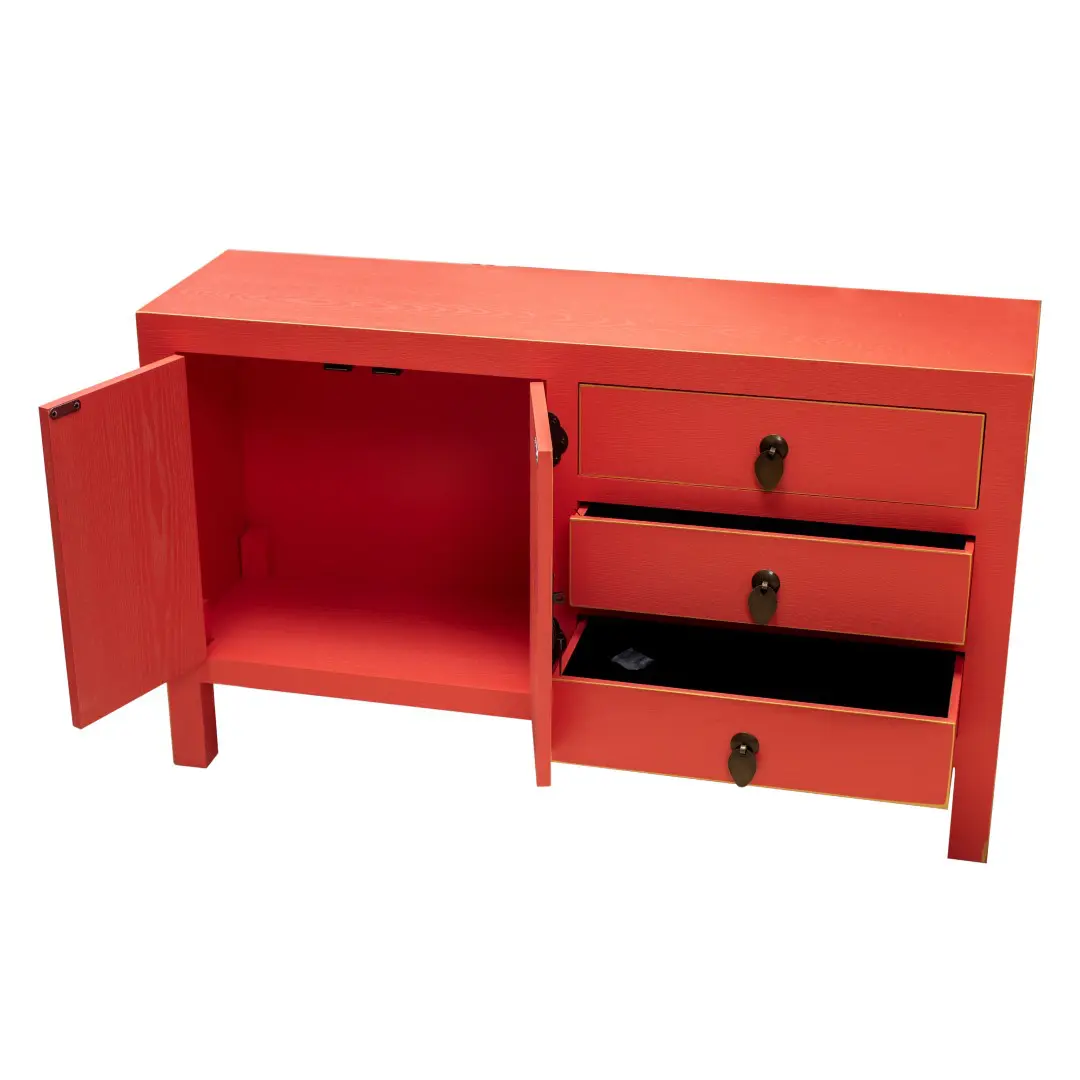 Mueble auxiliar estrecho de madera para el hogar