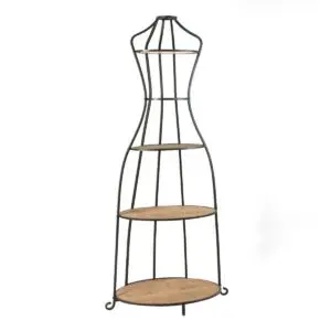 Estantería de MDF y metal de 174,5x81,5 cm