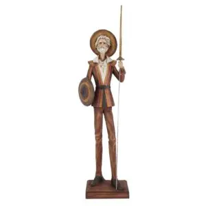 Figura de Don Quijote de resina de 71,5 cm