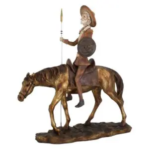Figura de Don Quijote de resina estilo clásico