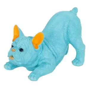 Perro bulldog Pop Art resina 34,5 cm