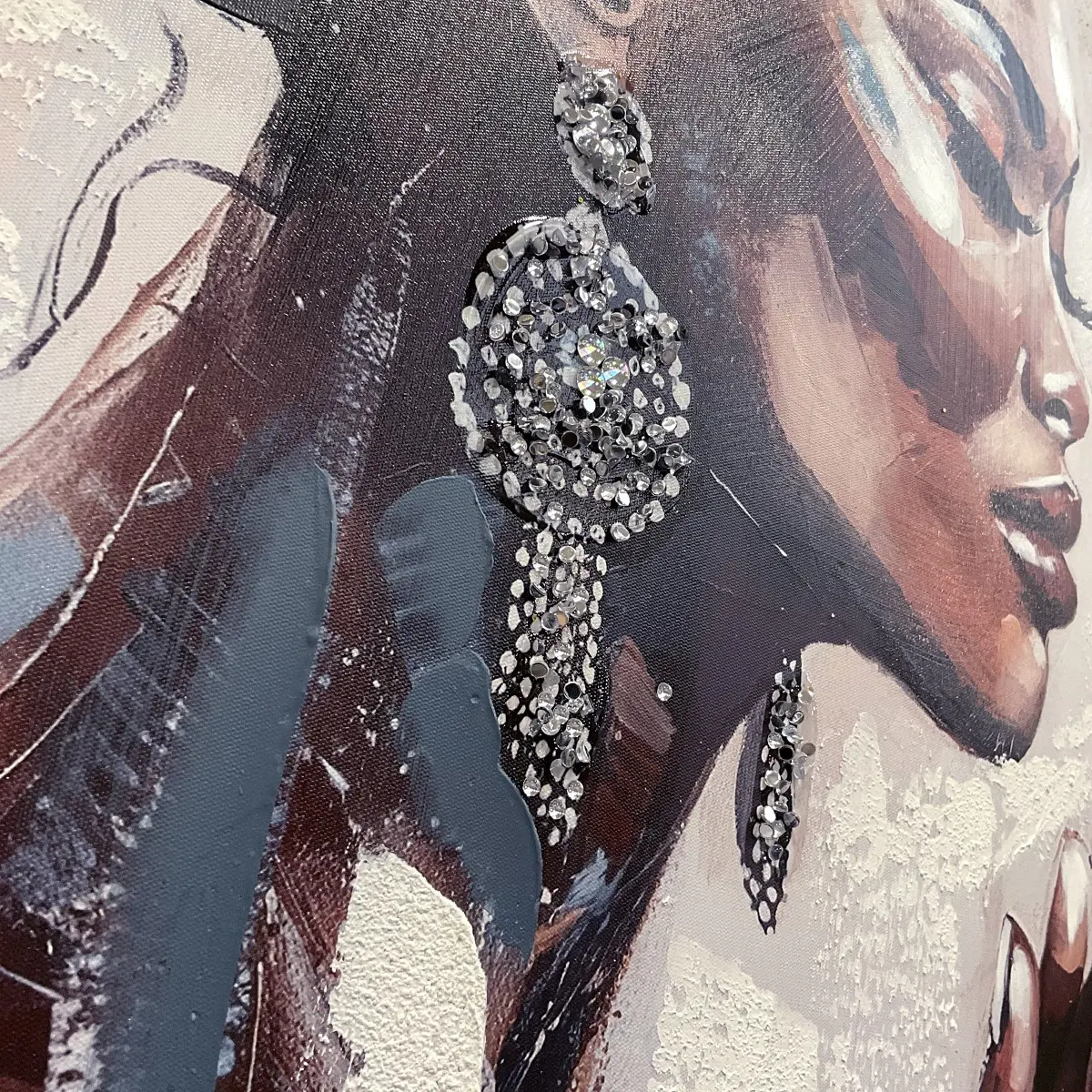Cuadro mujer africana 100x70 cm vista 4