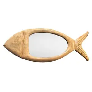 Espejo pez madera de mango 93 cm
