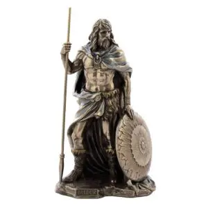 Figura decorativa de Baldur dios nórdico en resina