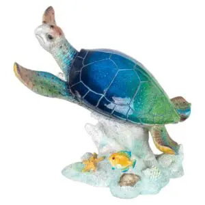Tortuga decorativa de resina de 53x46 cm
