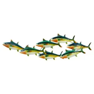 Adorno de pared peces de metal