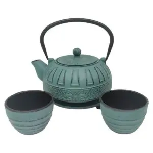 Set de tetera de 0,8 litros con vasos y accesorios