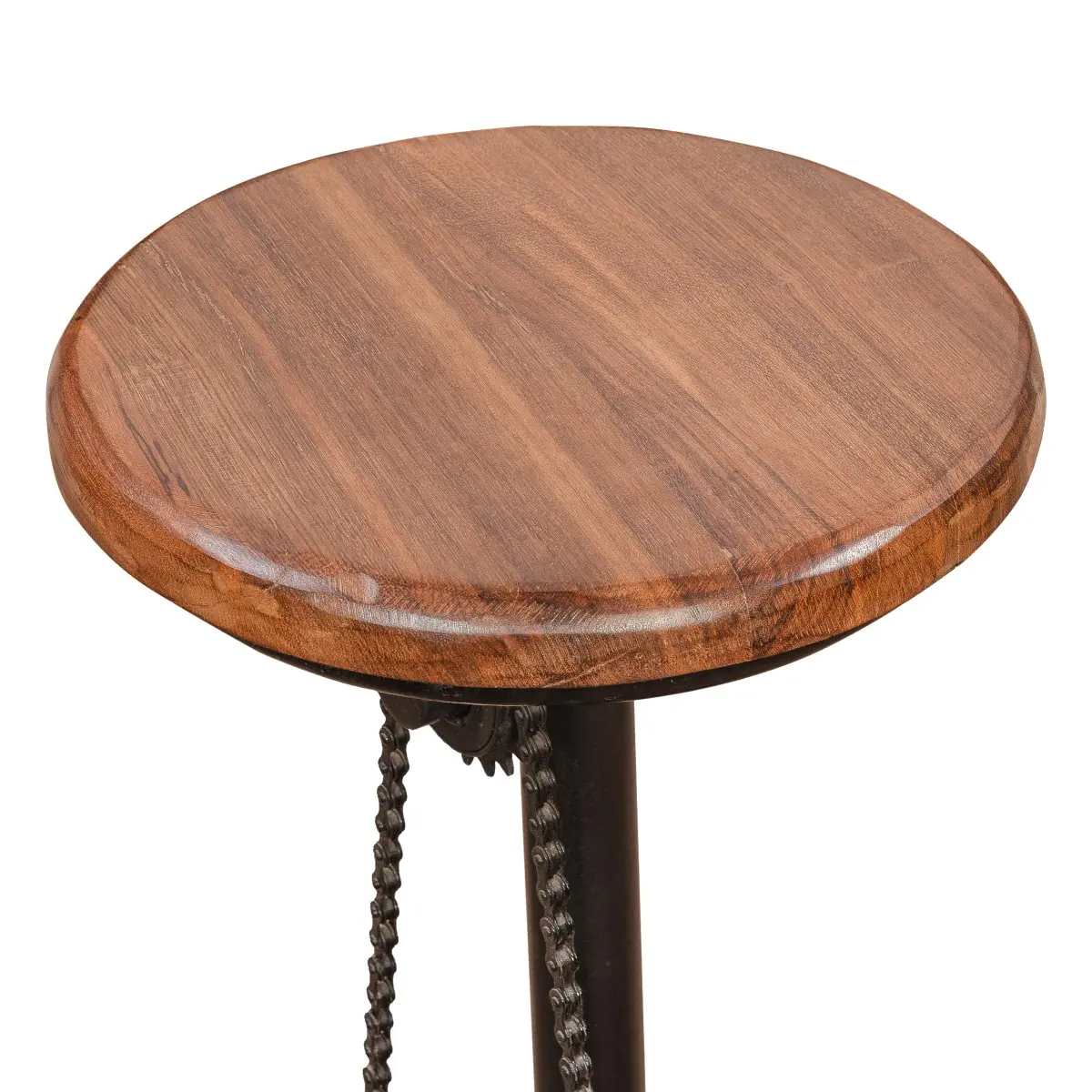 Taburete decorativo de madera para interior