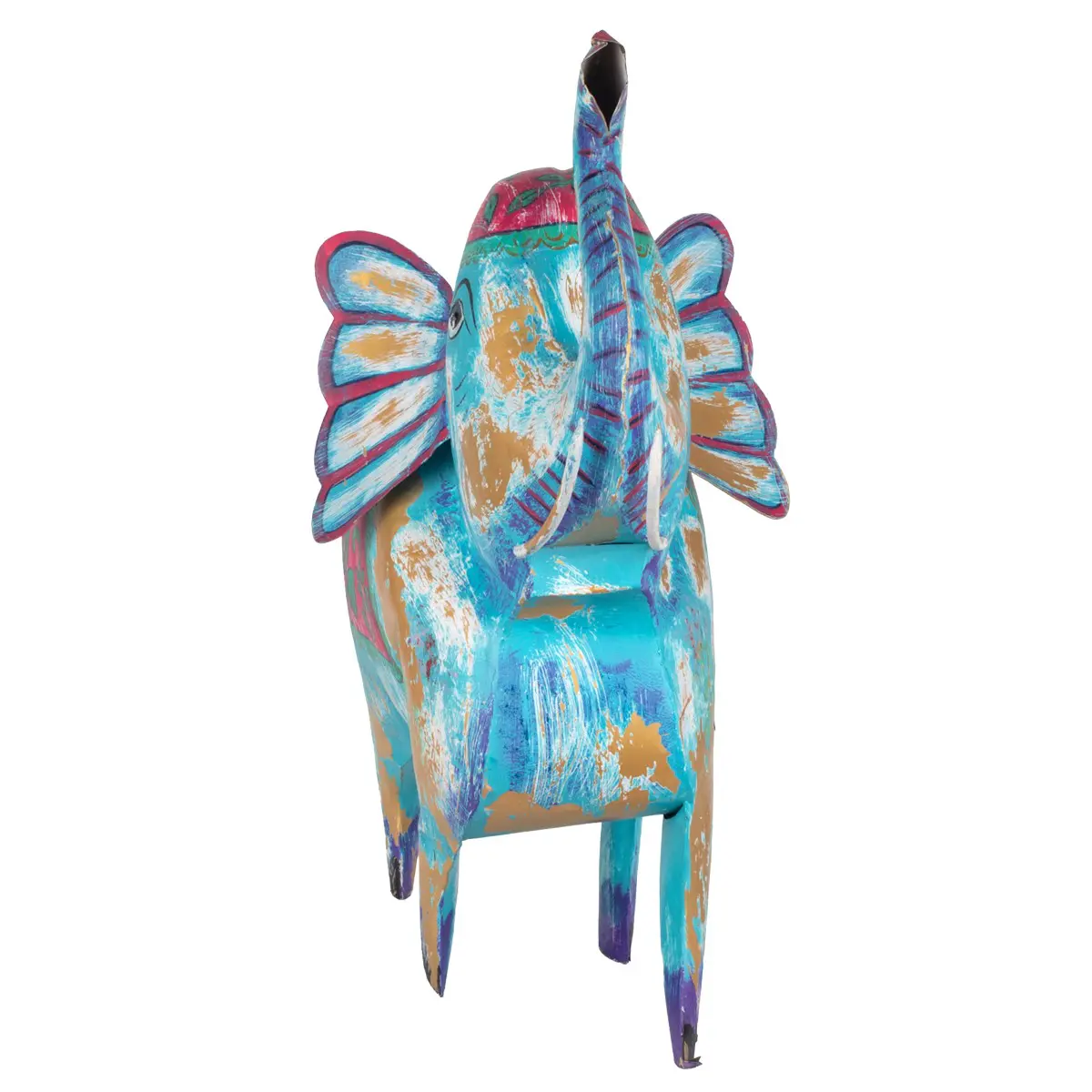Figura de elefante de metal de 85 cm de alto