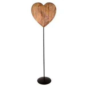 Corazón madera y metal 111 cm