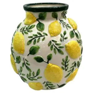 Jarrón limones dolomita 22 cm