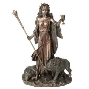 Circe diosa griega de la magia de resina
