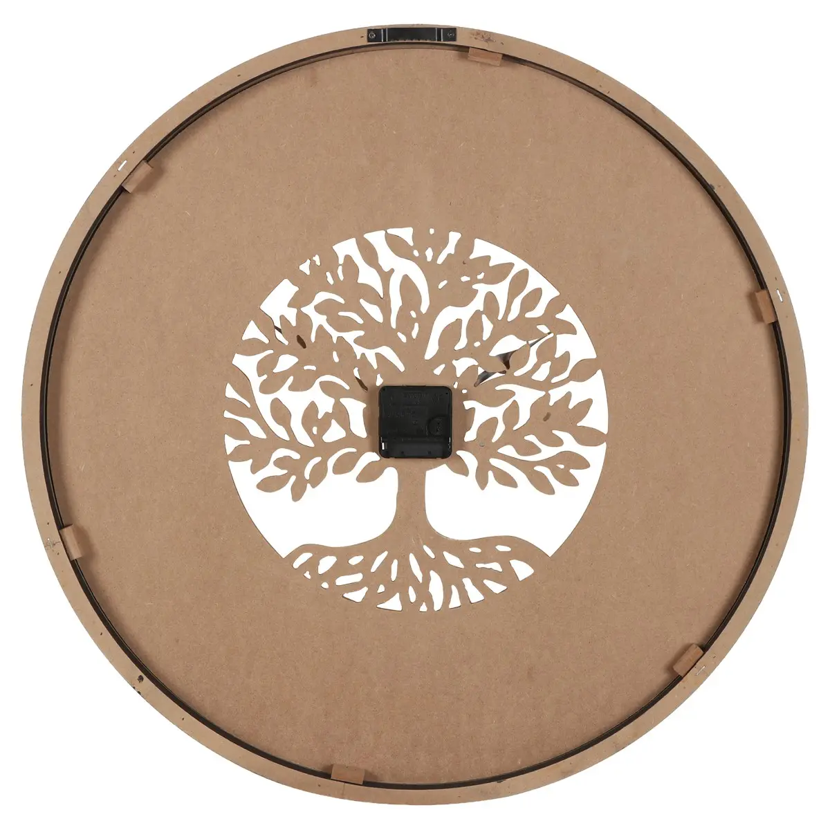 Detalle del reloj árbol de la vida de MDF