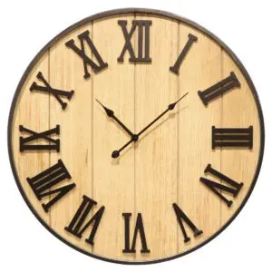 Reloj de pared de MDF 60 cm estilo industrial