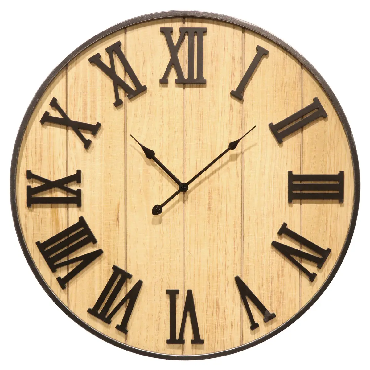 Reloj de pared de MDF 60 cm estilo industrial