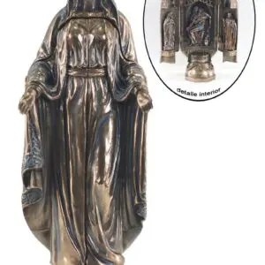 Figura de la Virgen María de resina 28 x 7 x 9,5 cm