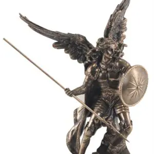 Figura del Arcángel Raphael de resina 37 x 15 x 24 cm