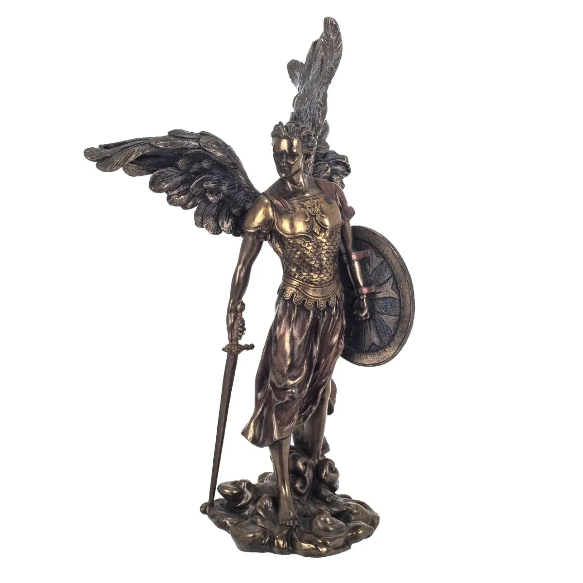 Figura del Arcángel Miguel de resina 36 cm