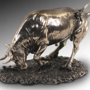 Toro figura de resina