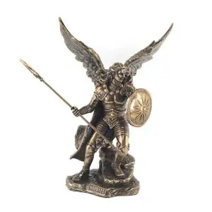Arcángel Rafael figura resina 24 cm