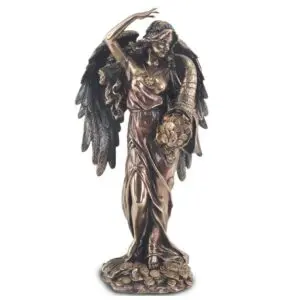 Diosa griega de la fortuna figura de resina 28 cm