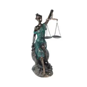 Figura diosa griega Justicia de resina 34 cm