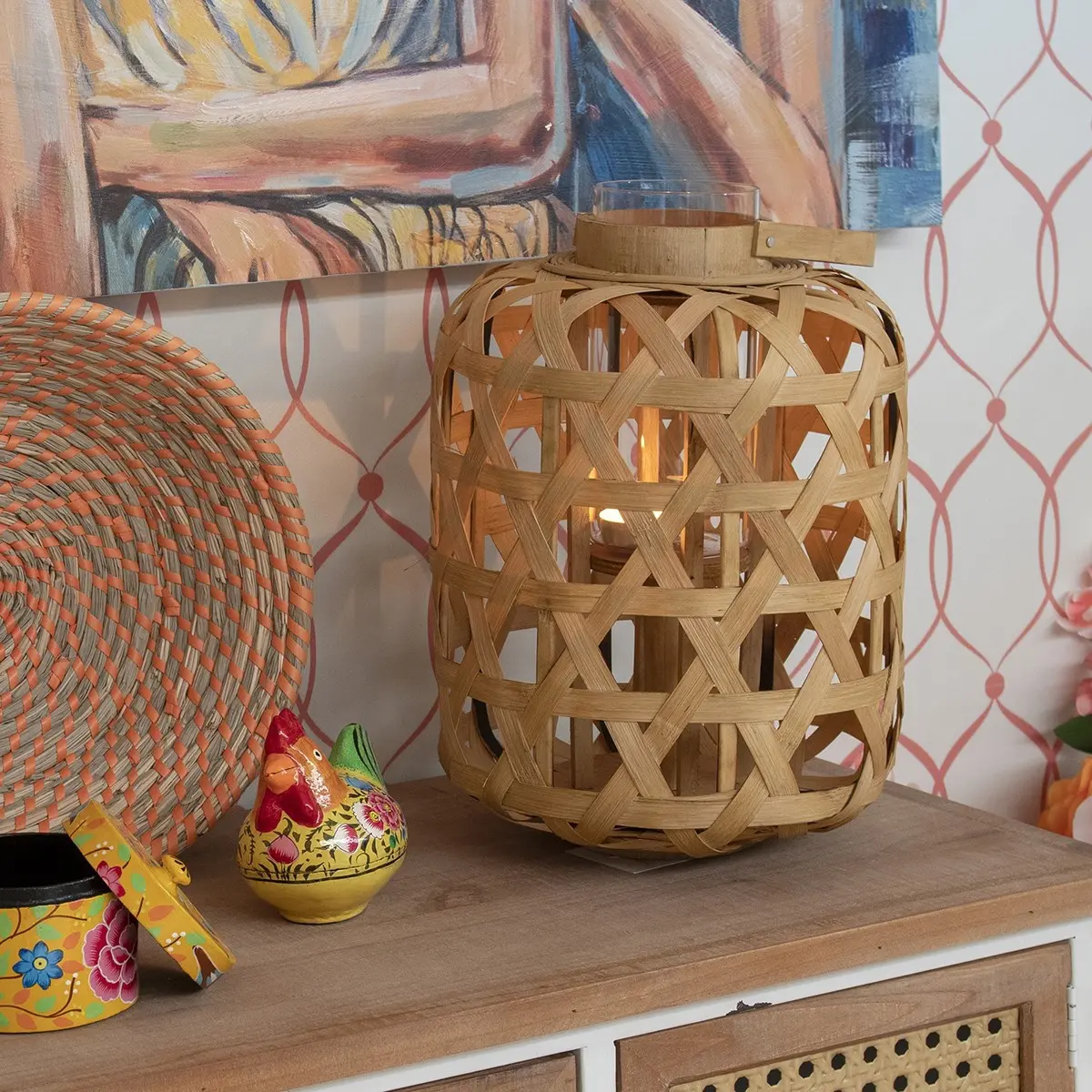 Detalle del diseño del farol
