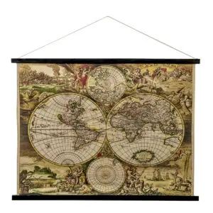 mapa mundi antiguo a color