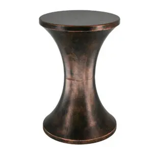 Mesa auxiliar de metal estilo étnico